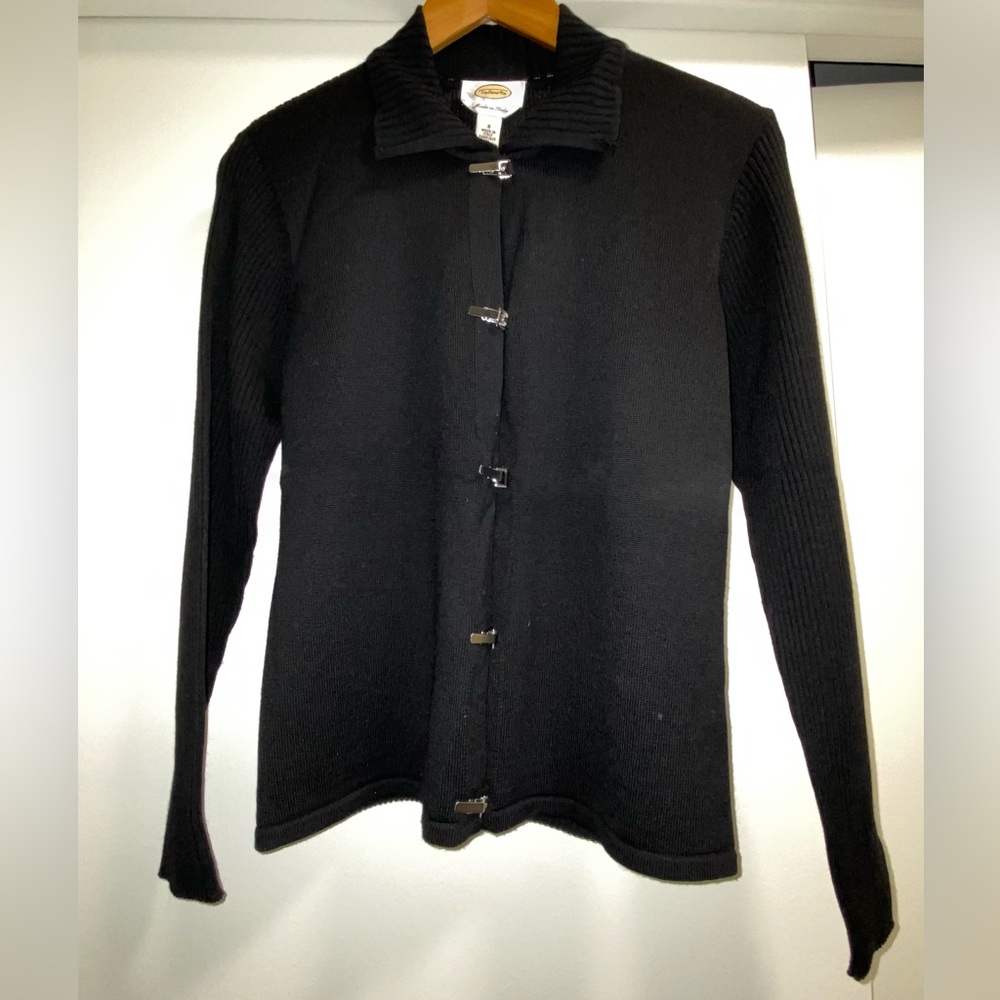 Talbots Black Cardigan Sweater
